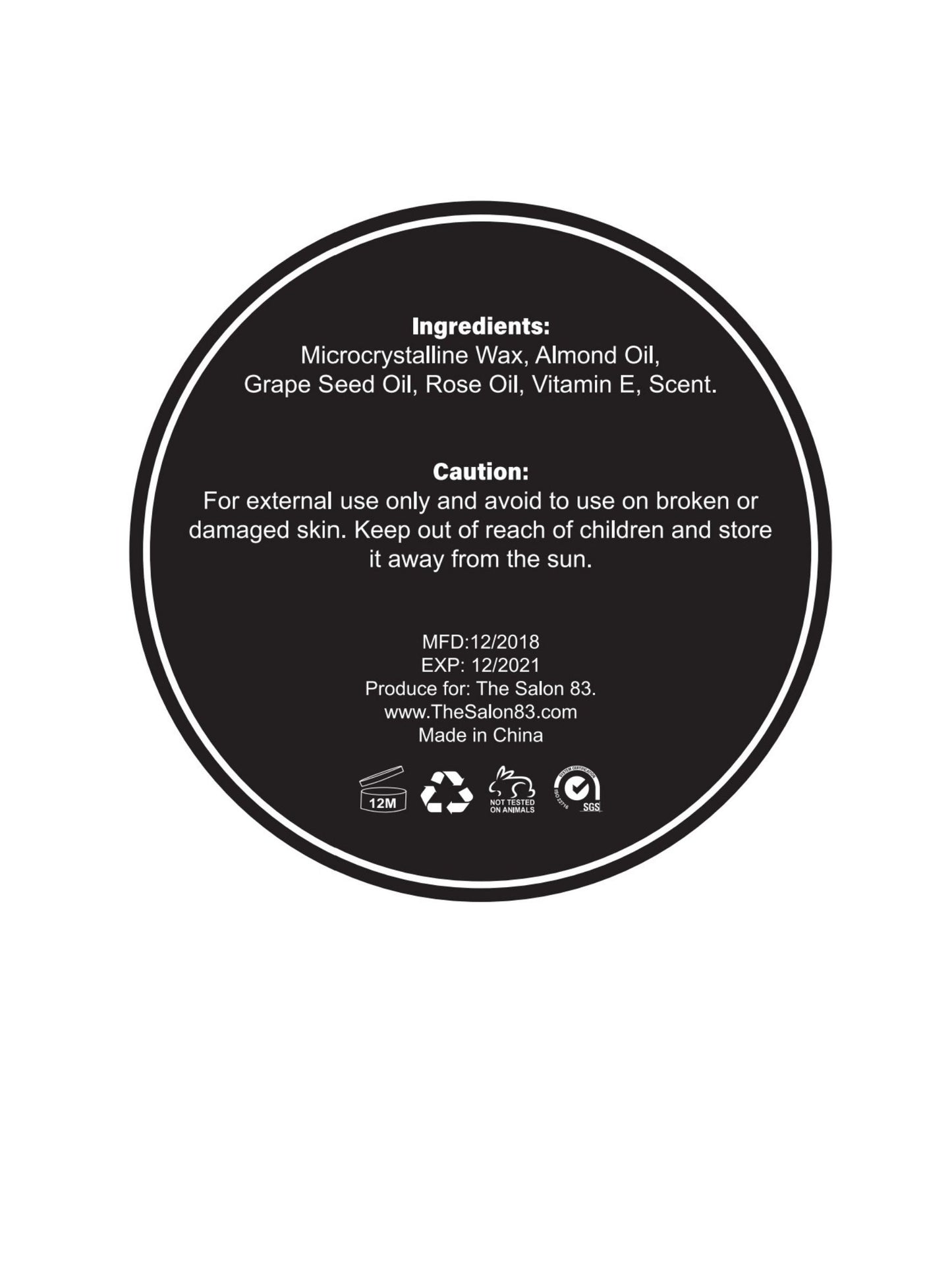 Beard Balm Rose - Sample freeshipping - The Salon 83