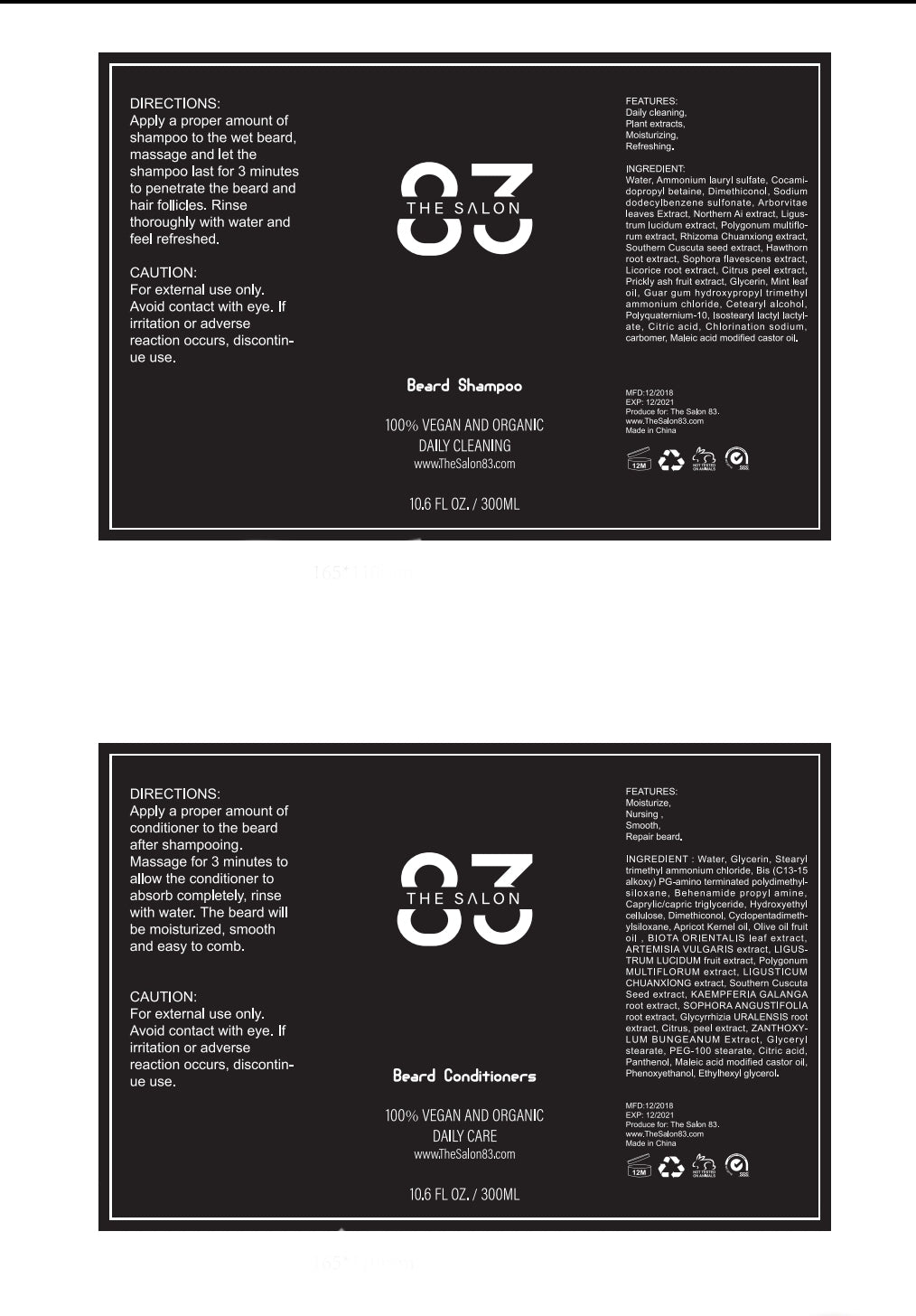 Combo Pack - Shampoo and Conditioner freeshipping - The Salon 83