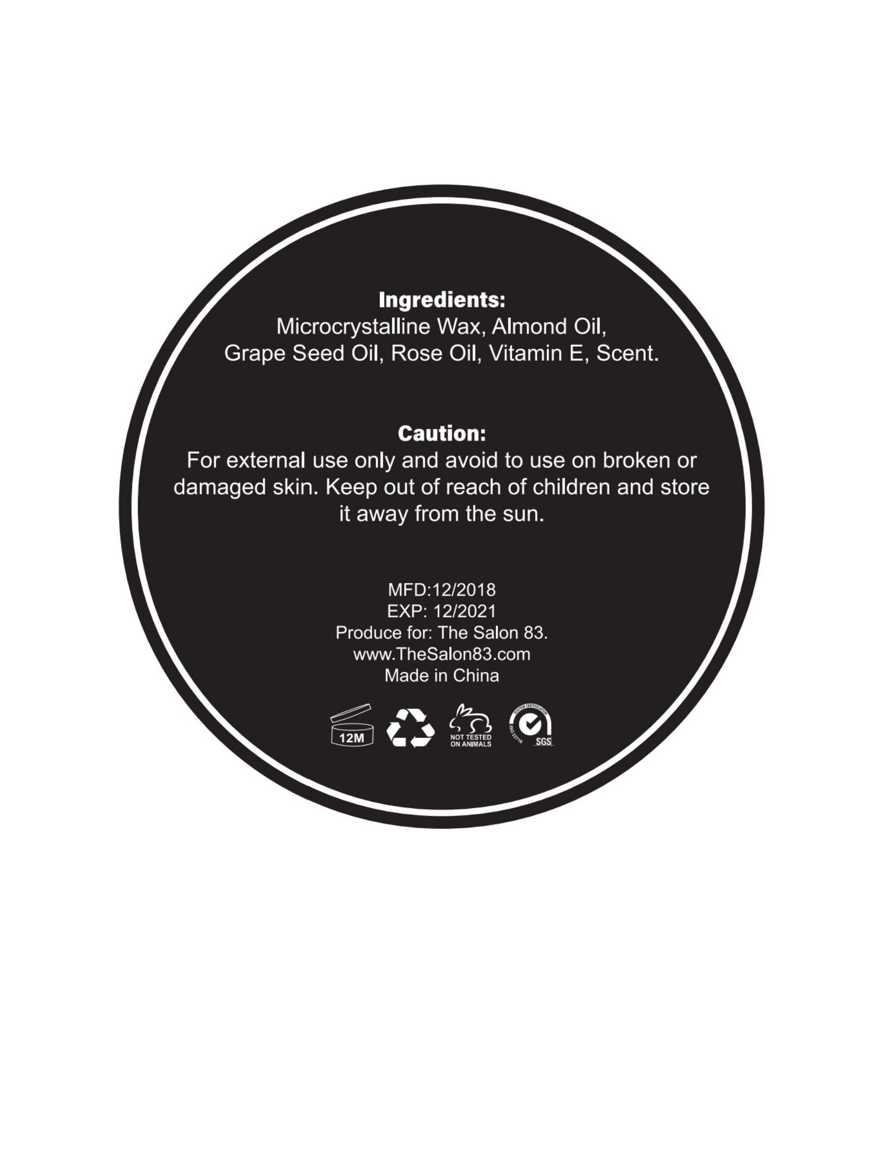 Beard Balm Rose - Sample freeshipping - The Salon 83